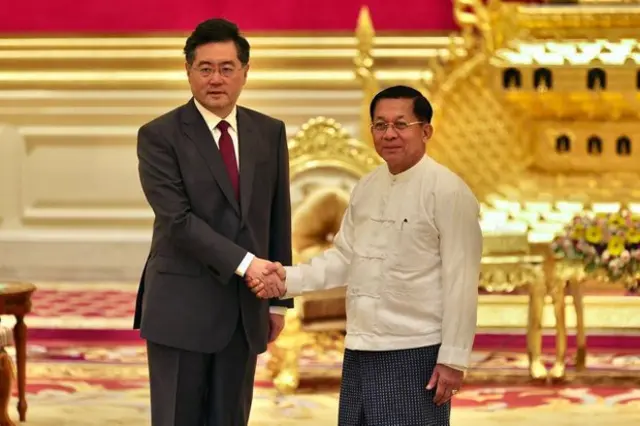 တရုတ်နိုင်ငံခြားရေးဝန်ကြီးရဲ့ နေပြည်တော်ခရီး