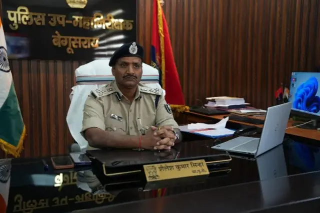 Caption- बेगूसराय परिक्षेत्राचे डीआयजी शैलेश कुमार सिन्हा यांनी मार्च महिन्यातील लैंगिक अत्याचाराच्या प्रकरणात पोलिसांनी निष्काळजीपणा केल्याचे आरोप फेटाळले आहेत.