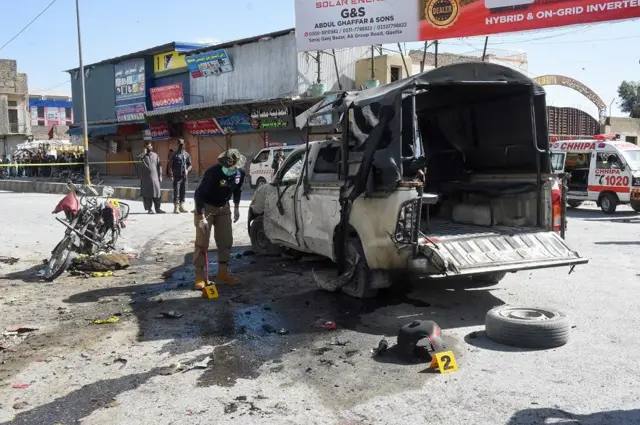 پاکستان کې د یوې امنیتي پېښې انځور