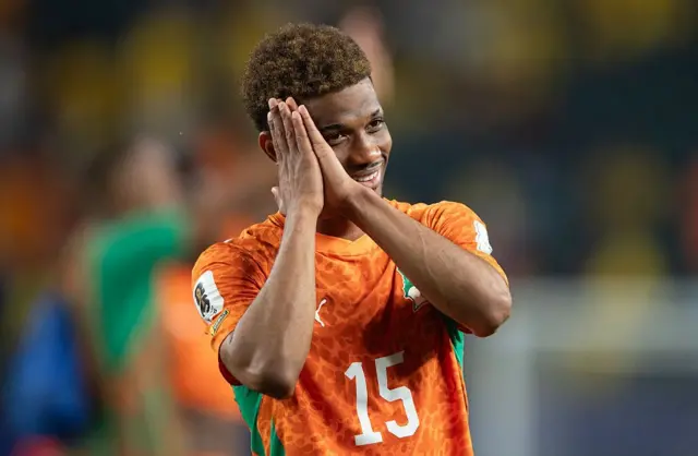 Amad Diallo (Côte d'Ivoire) lors du match de groupe E de la Coupe du Monde de la FIFA 2026 opposant la Côte d'Ivoire à l'Équateur au Philadelphia Stadium le 14 juin 2026 à Philadelphie, aux États-Unis. 