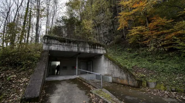 Entrada de um bunker