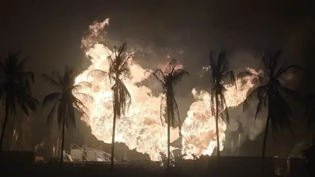 మంటలు, గ్యాస్ లీకేజీ, పైప్ లైన్