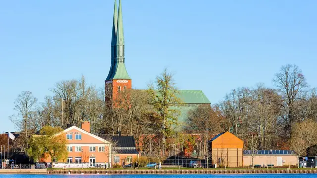 Panorámica de la ciudad de Växjö. 