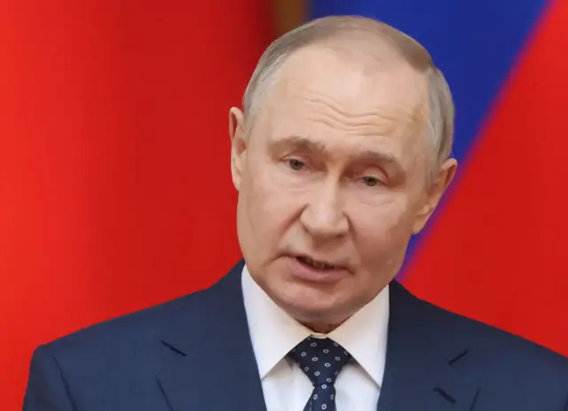 Putin dando un discurso