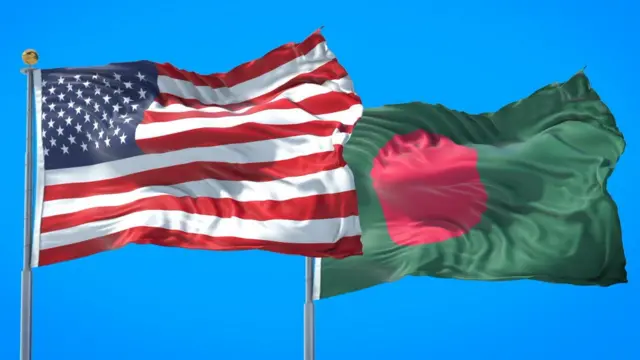 আমেরিকা এবং বাংলাদেশের জাতীয় পতাকা 
