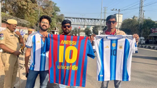 ఉప్పల్ స్టేడియం, హైదరాబాద్లో మెస్సీ పర్యటన