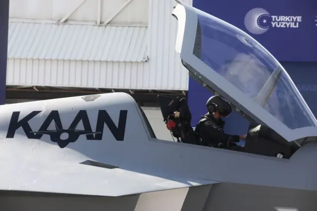 1 Mayıs 2023'te Ankara'da yapılan milli muharip uçak KAAN'ın tanıtım töreni