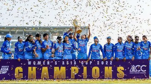 ශ්‍රී ලංකා කාන්තා ක්‍රිකට් කණ්ඩායම 2022 වසරේ පැවති තරගාවලියද ඇතුළුව අවස්ථා 05 කදී ආසියානු කුසලාන තරගාවලියේ අනු ශුරියන් වීමට අවස්ථාව උදාකර ගැනීමට සමත්ව සිටියි.