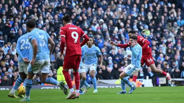 نخستین گل ترنت الکساندر آرنولد در این فصل به معنای پایان بردهای پیاپی سیتی پس از ۲۳ مسابقه در ورزشگاه اتحاد بود