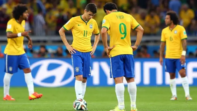 هزيمة مذلة مني بها المنتخب البرازيلي أمام ألمانيا في كأس العالم 2014