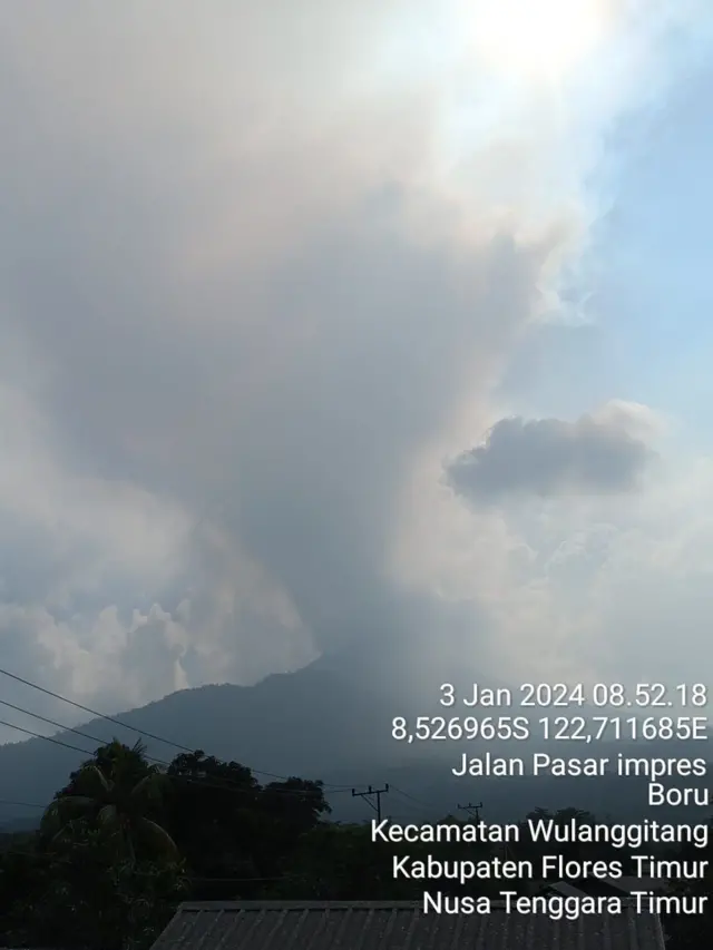 Gunung Lewotobi Laki-laki Naik Ke Level 'awas', Aktivitas Vulkanik ...