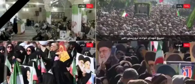 IRIB транслировала кадры проправительственных митингов в нескольких иранских городах
