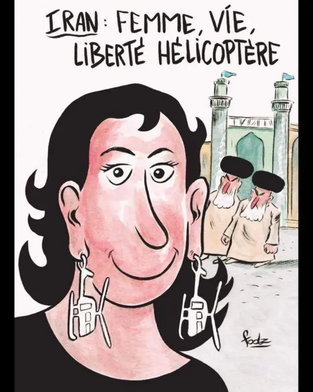 واکنش مجله شارلی ابدو به کشته شدن رئیسی در سقوط بالگرد