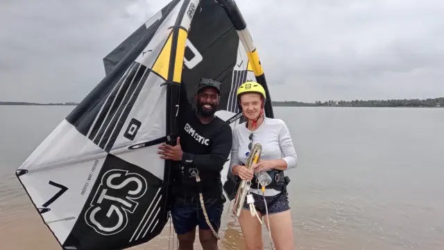 ස්ටෙෆනි ජර්මනියේ සිට ශ්‍රී ලංකාවේ සංචාරයක් සඳහා පැමිණ ඇත්තේ පළමු වතාවටය.