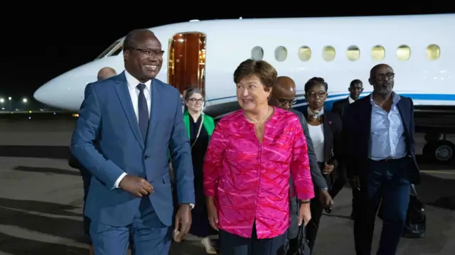 Kristalina Georgieva i Kigali yakiriwe na Minisitiri w'imari Dr Uzziel Ndagijimana