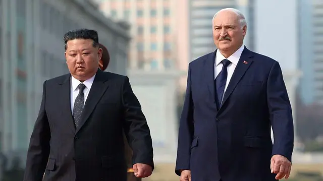 Ким Чен Ын и Лукашенко.