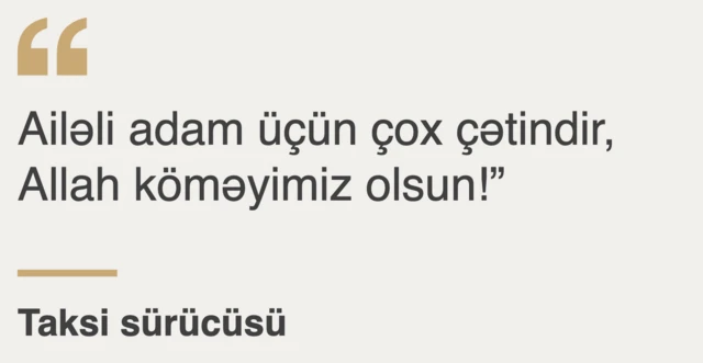 taksi sürücüsü, Azərbaycan