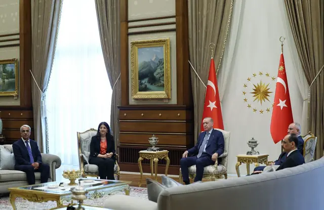 Cumhurbaşkanı Recep Tayyip Erdoğan, DEM Parti'de Pervin Buldan ve Mithat Sancar'dan oluşan İmralı heyeti ile 8 Temmuz'da Ankara'da bir araya geldi

