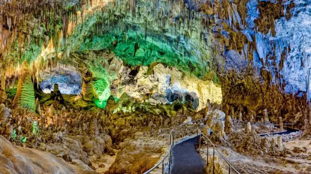 بخشی از دیواره غار 