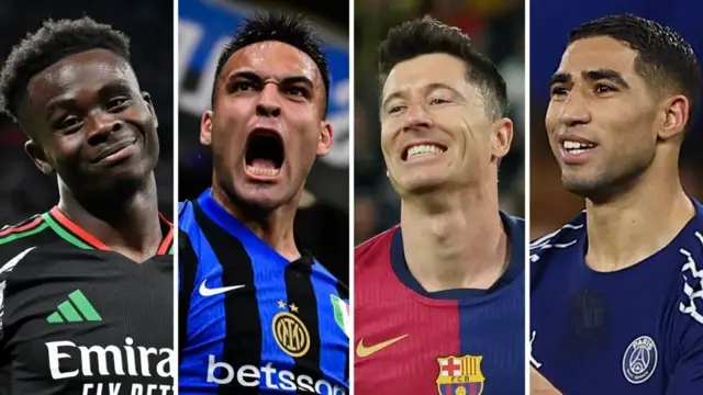 ƴan wasan ƙungiyoyi huɗu da suka rage a gasar