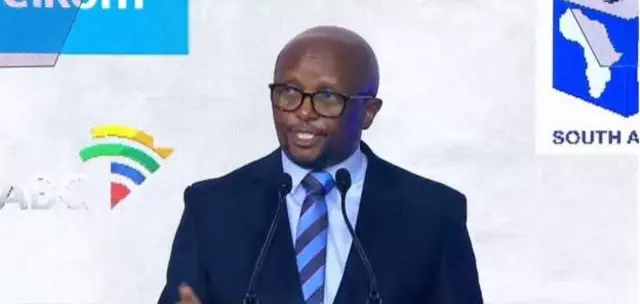 South Africa Electoral Commission Chairman Mosotho Moepya