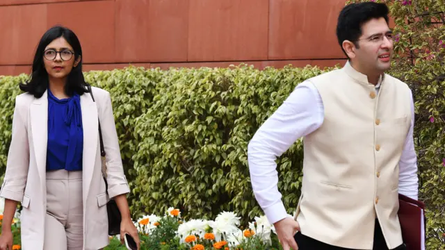 राघव चड्ढा और स्वाति मालिवाल