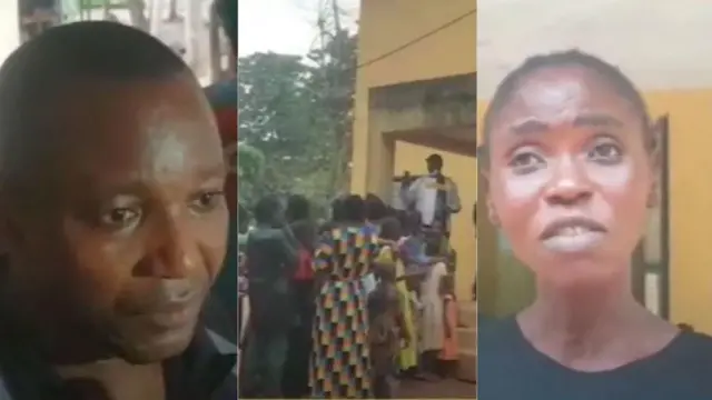 Aworan Pasitọ ijọ Ondo Church, Aworan awọn ọmọ ijọ ti wọn ko si ọdọ ọlọpaa ati aworan arabinrin to pariwo wọn sita