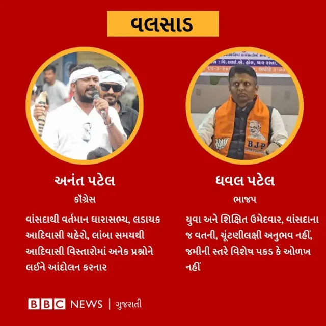 ભાજપ, કૉંગ્રેસ, આમ આદમી પાર્ટી, ચૈતર વસાવા, ગેનીબહેન ઠાકોર, બીબીસી ગુજરાતી