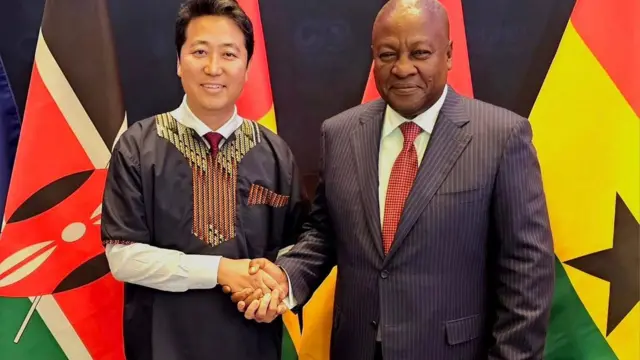 Choi and President Mahama