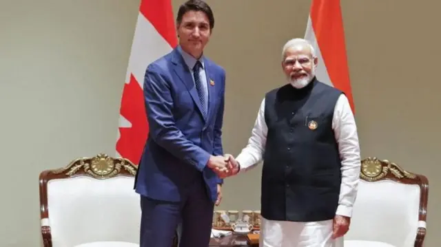 కెనడా ప్రధాని జస్టిన్ ట్రుడో, భారత ప్రధాని నరేంద్ర మోదీ