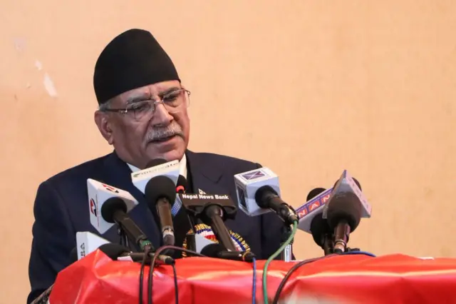 नेपाल के प्रधानमंत्री पुष्प कमल दाहाल 'प्रचंड'