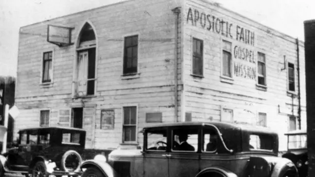 A sede da Missão de Fé Apostólica, em foto de 1907, de autor desconhecido