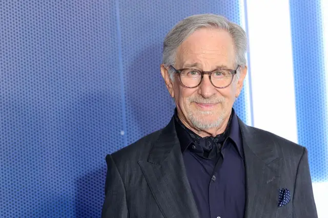 Steven Spielberg en el estreno de El día de la revelación.