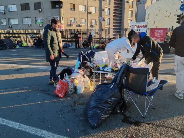 Studenti pakuju stvari