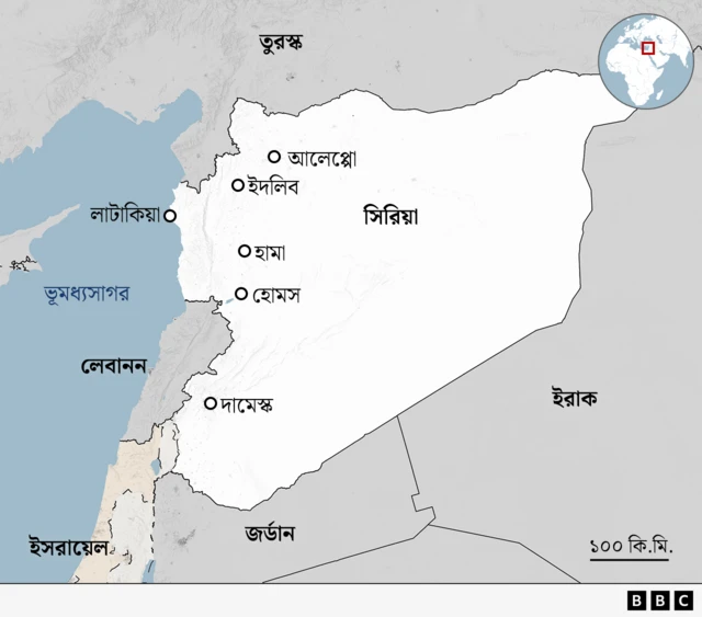আলেপ্পোতে সিরিয়ার বিদ্রোহীদের অবস্থান