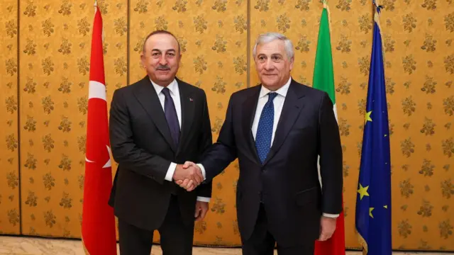 Dışişleri Bakanı Çavuşoğlu, İtalya Dışişleri Bakanı Tajani'yi 2 Aralık'ta Roma'da ziyaret etmişti