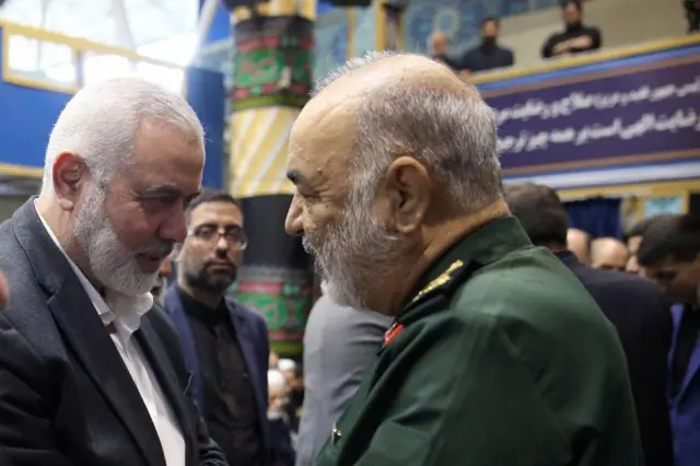 ਇਸਮਾਈਲ ਹਾਨੀਆ ਅਤੇ ਕਮਾਂਡਰ ਹੁਸੈਨ ਸਲਾਮੀ