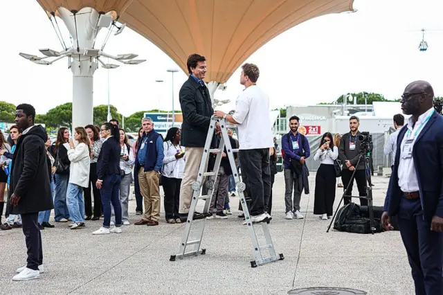 Web Summit 2025 на MEO Arena в Лісабоні, Португалія, 1 листопада 2025 року.