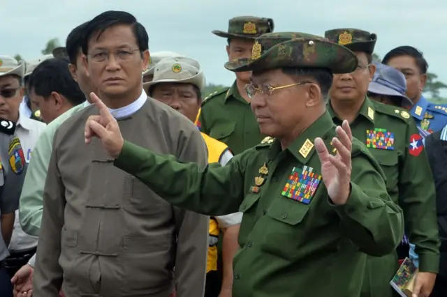 ဒုသမ္မတ ဦးဟင်နရီဗင်ထီးယူနဲ့ ကာချုပ်၊ အခု အာဏာသိမ်း စစ်ခေါင်းဆောင်