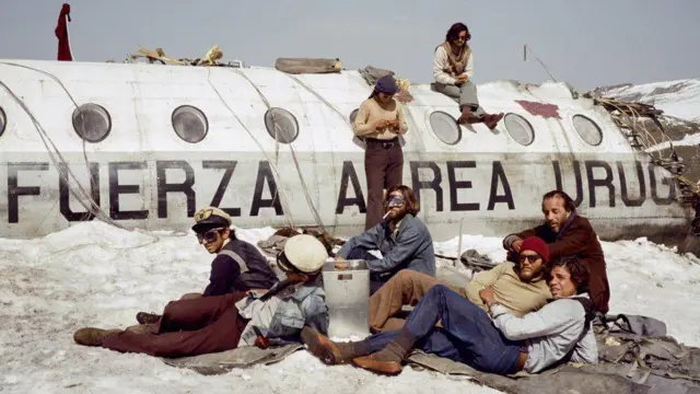 Una escena de la película “La sociedad de la nieve”