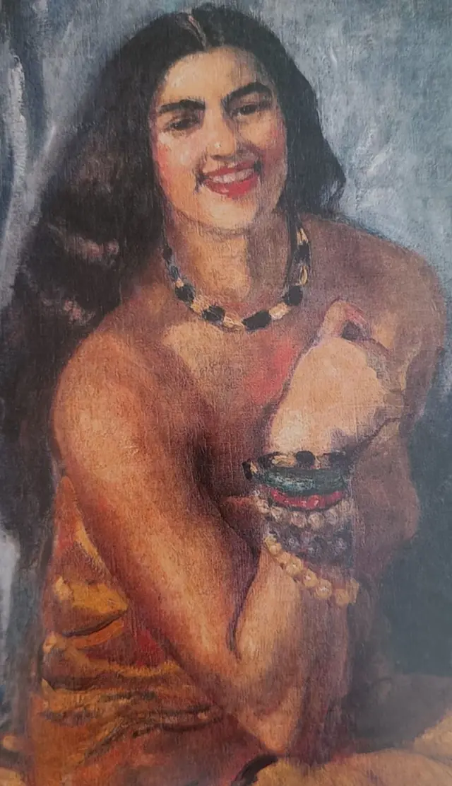 अमृता शेरगिल यांनी काढलेलं चित्र