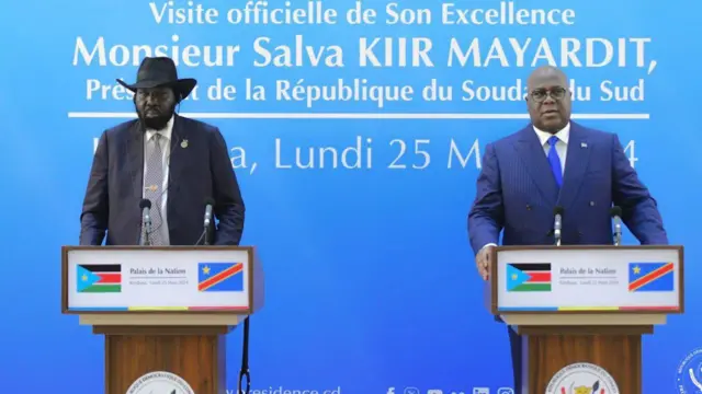Salva Kiir na Félix Tshisekedi mu kiganiro n'abanyamakuru kuwa mbere