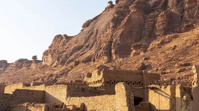 Vista de algunas de las ruinas de AlUla. 
