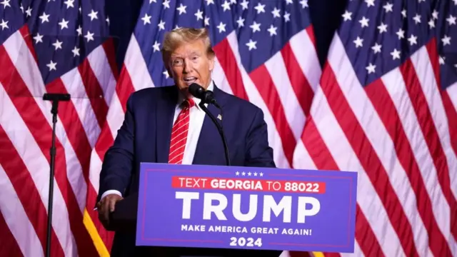 유세 중인 도널드 트럼프 미 공화당 대선 후보 