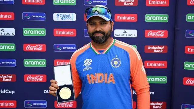 भारत बनाम ऑस्ट्रेलिया मैच में रोहित बने थे 'प्लेयर ऑफ़ द मैच'