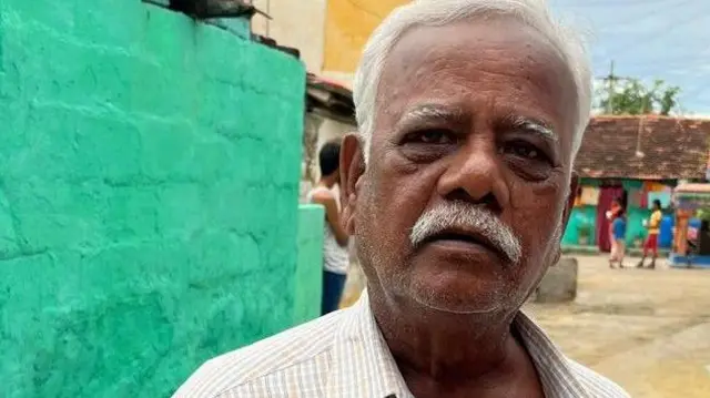 பாரதியார் பல்கலைக்கழகத்திற்கு நிலம் இழந்தோர் கூட்டமைப்பின் தலைவர் கணேசன்.