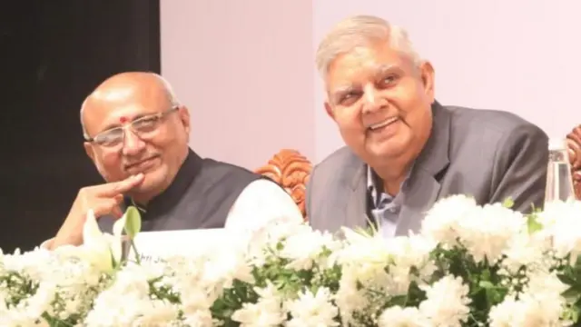 जगदीप धनखड़ के साथ सी पी राधाकृष्णन