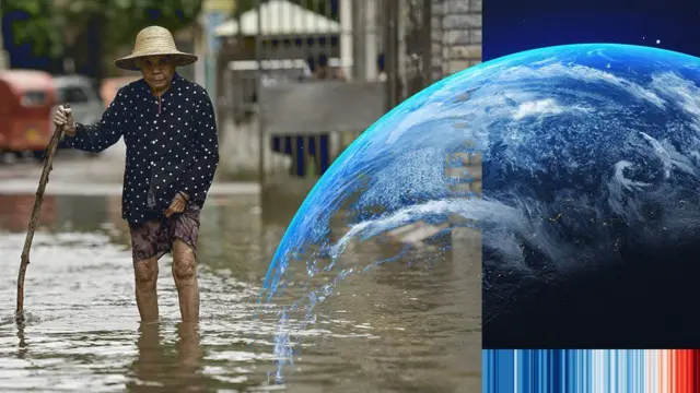 ኣብ ዘዕለቕለቐ ማይ ደው ዝበላ ሰበይቲ