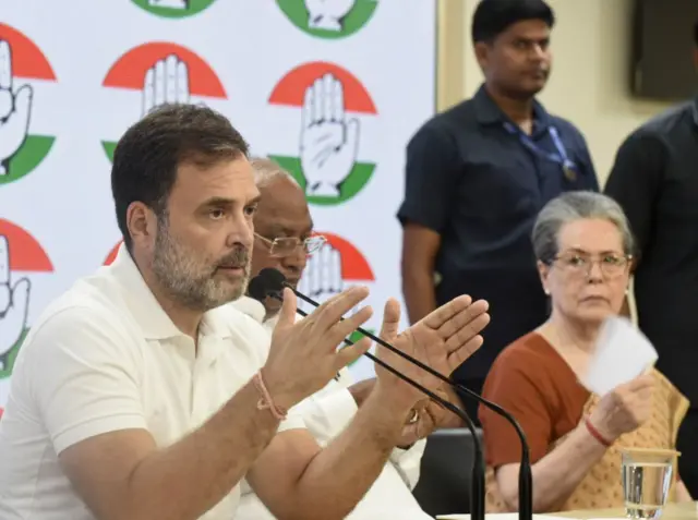 কংগ্রেস সদর দফতরে রাহুল গান্ধীর সাংবাদিক সম্মেলন