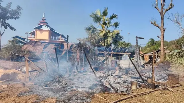 ဖေဖော်ဝါရီ ၂၅ ရက်လေကြောင်းတိုက်ခိုက်ခံရပြီးနောက်မြင်ကွင်း